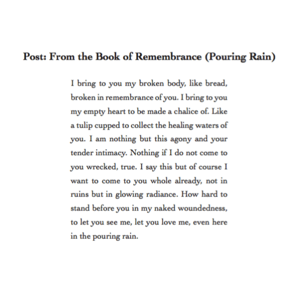 Pouring Rain image of txt